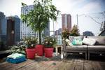 loft urban untersetzer rund 34cm theaterrot